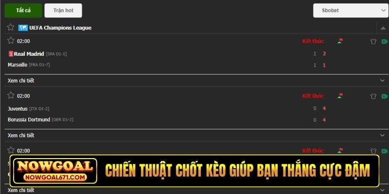 Chiến thuật chốt kèo giúp bạn thắng cực đậm